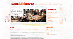 Desktop Screenshot of ecolesaintemarie.net